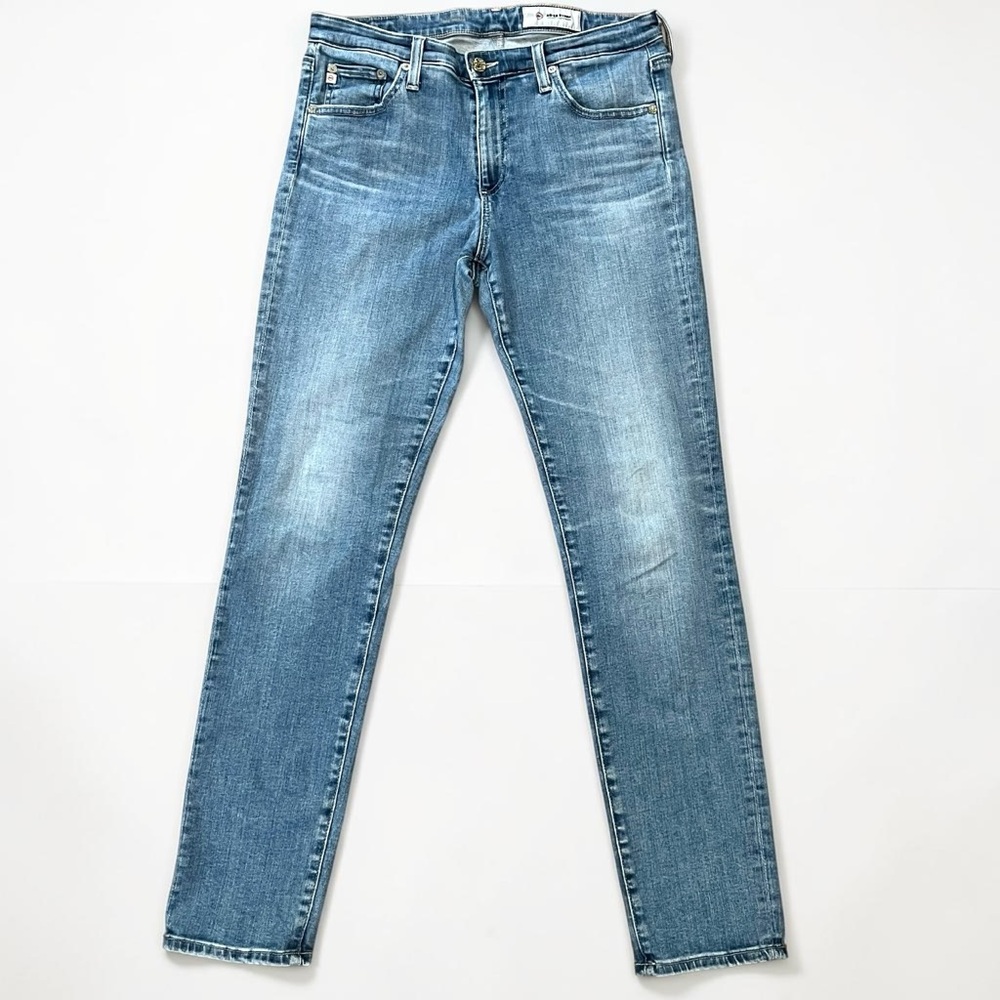 AG Adriano Goldschmied Womens 29R Blue Skinny Jeans Mid Rise Stretch USA Made